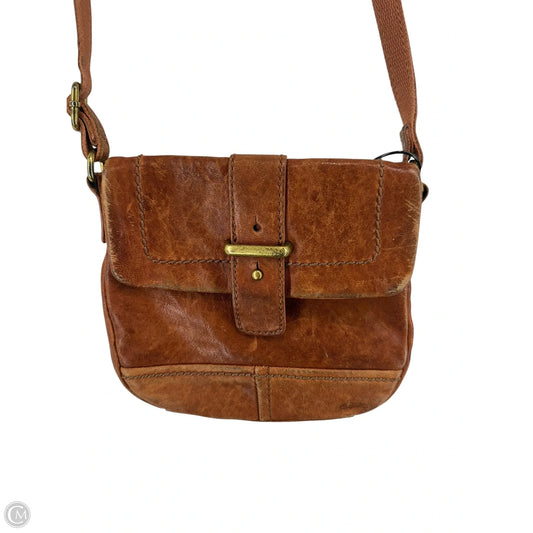 Handbag Leather By Fossil, Size: Small