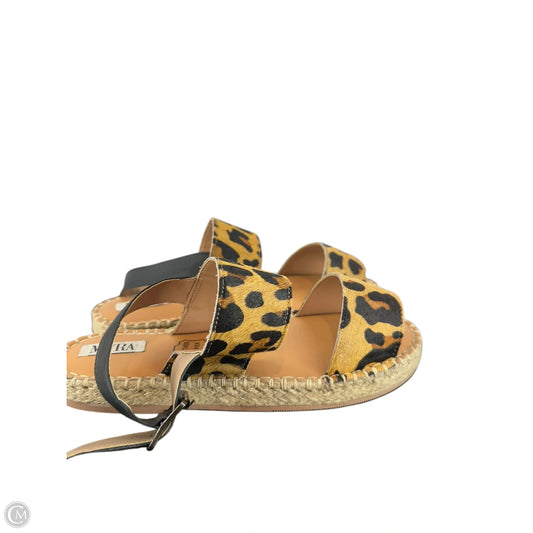 Sandals Flats By Myra In Animal Print, Size: 9