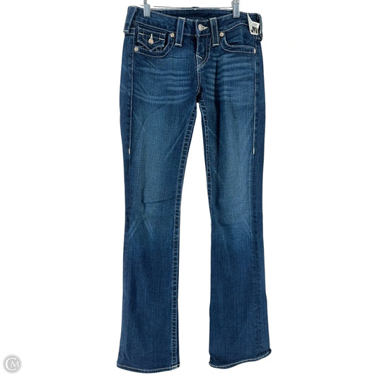 Jeans Boot Cut By True Religion In Blue Denim, Size: 26