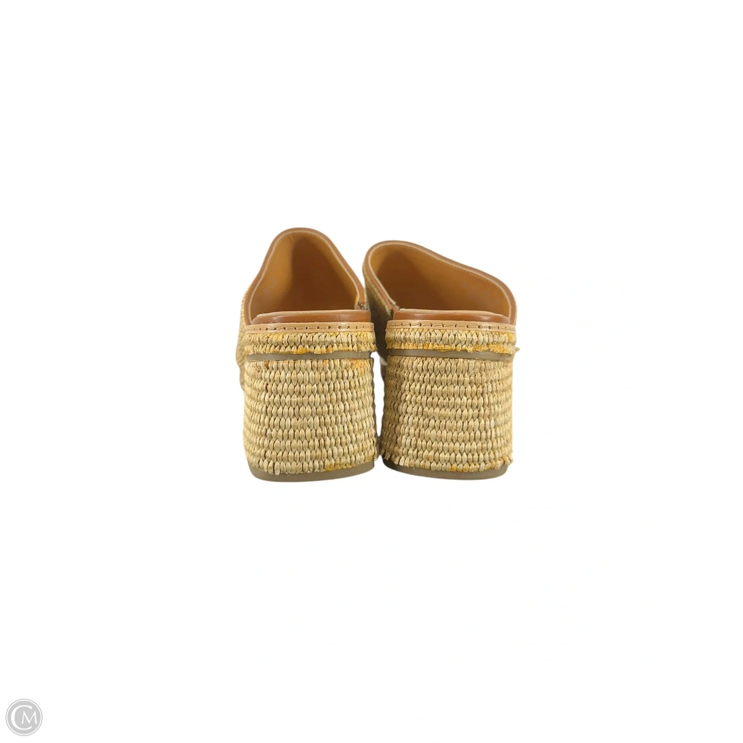 Sandals Heels Block By Franco Sarto In Brown, Size: 9