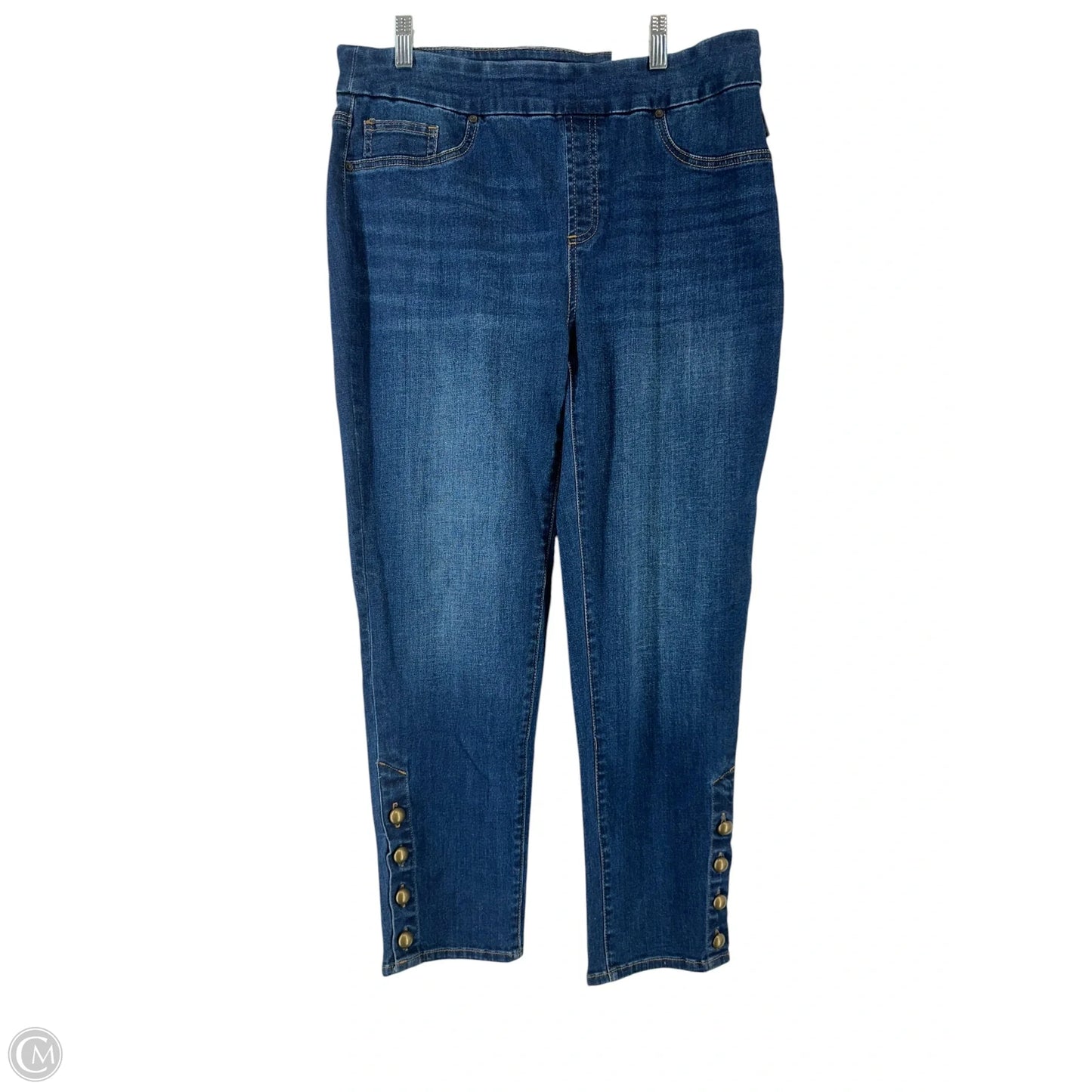 Jeans Jeggings By Chicos In Blue Denim, Size: 12