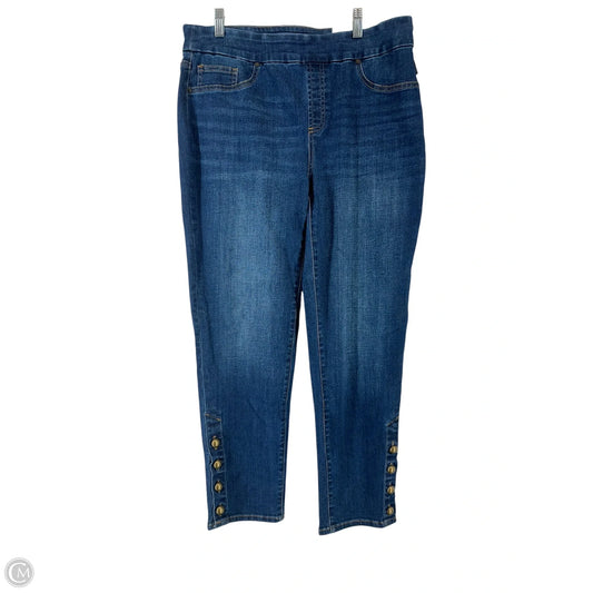 Jeans Jeggings By Chicos In Blue Denim, Size: 12