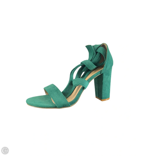 Shoes Heels Block By Clothes Mentor In Green, Size: 7