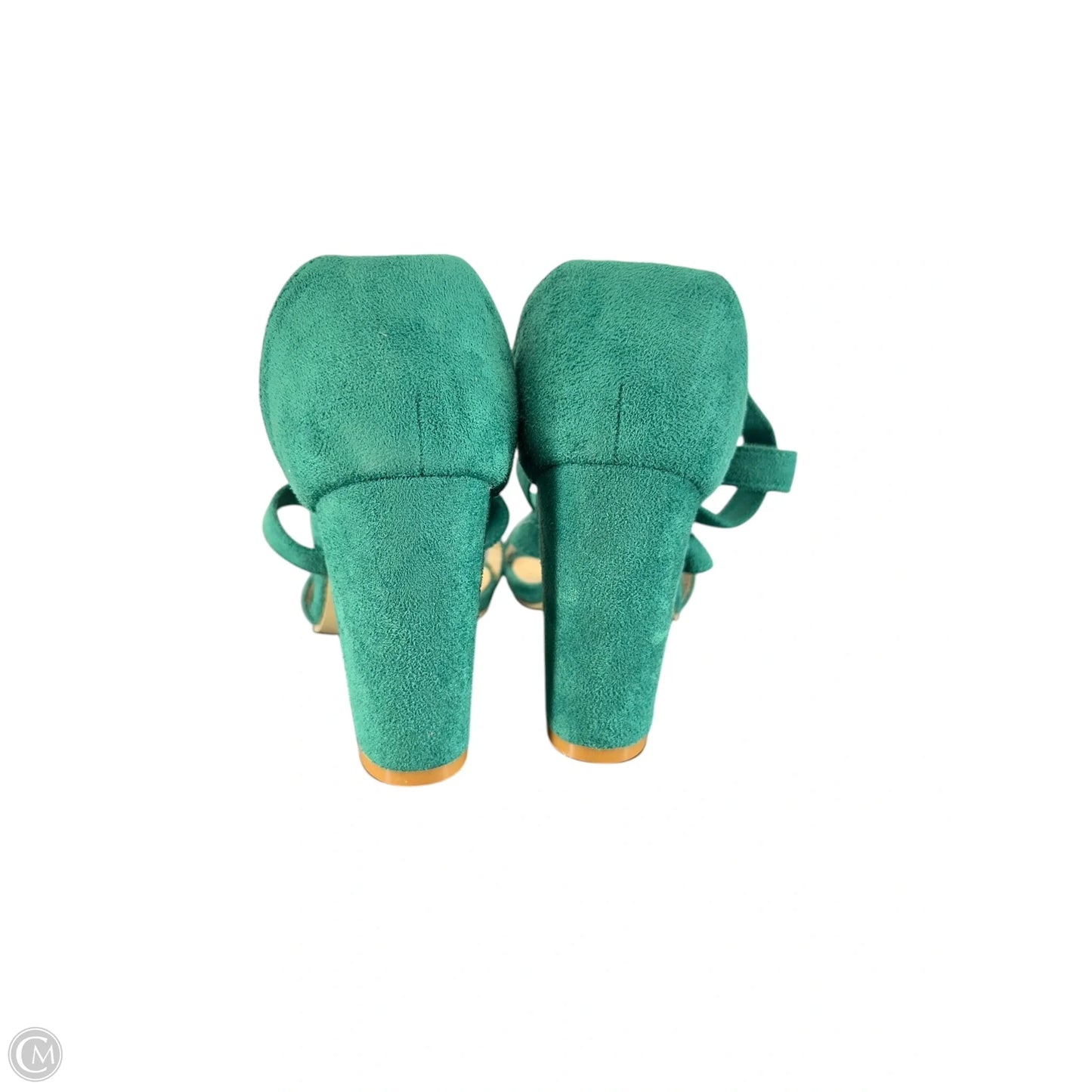 Shoes Heels Block By Clothes Mentor In Green, Size: 7