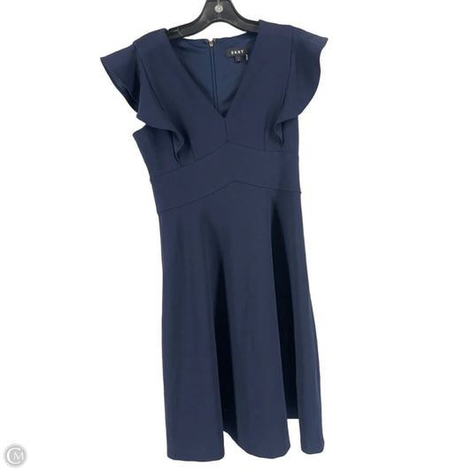 Dress Work By Dkny In Navy, Size: 4