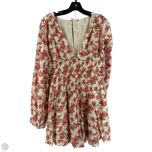 Dress Casual Short By Free People In Floral Print, Size: L