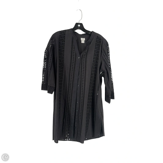 Top Long Sleeve By Chicos In Black, Size: 2