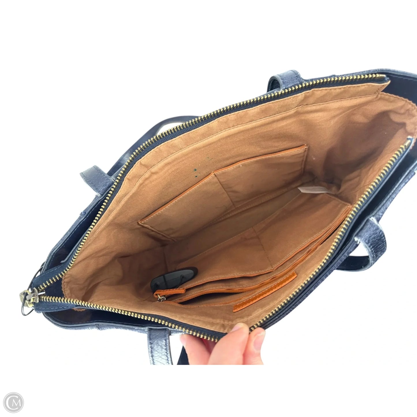 Handbag Leather By Hobo Intl, Size: Medium