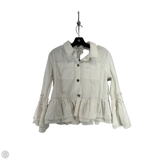 Top Long Sleeve By English Factory In White, Size: S