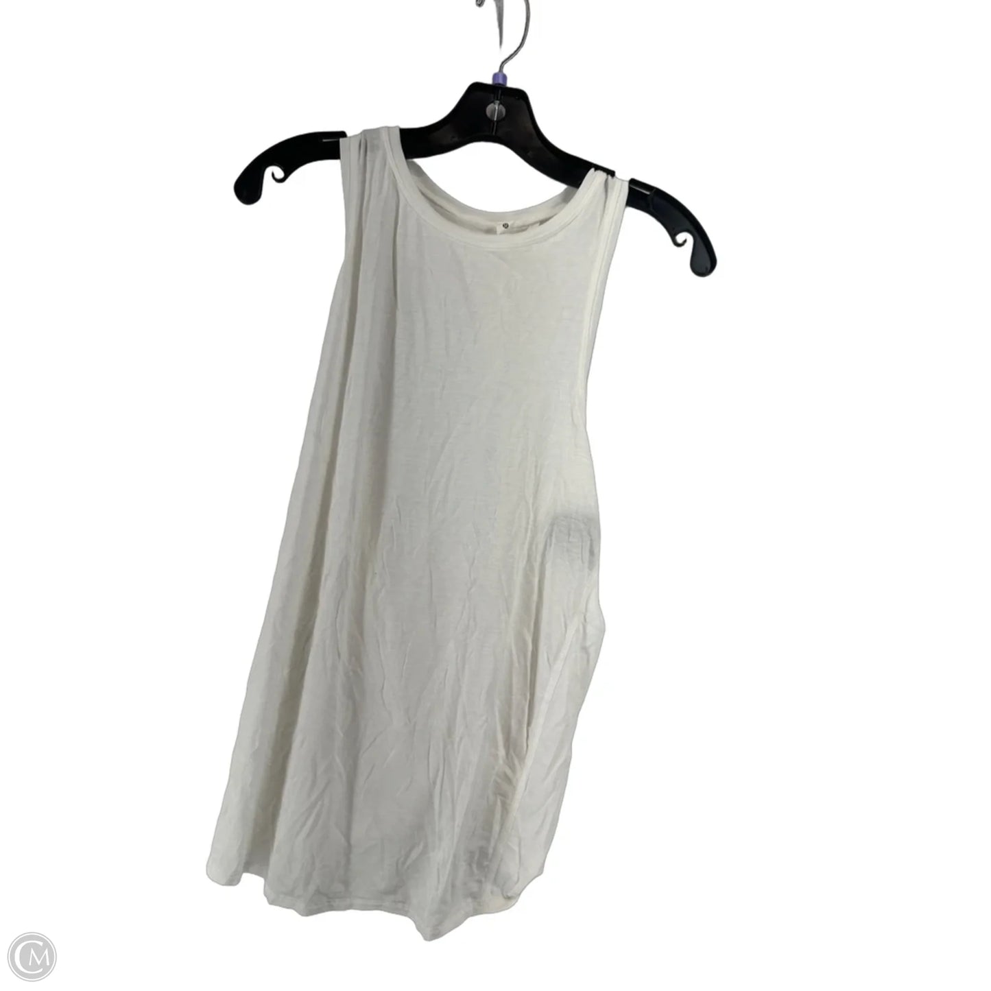 Athletic Tank Top By Lululemon In White, Size: 6