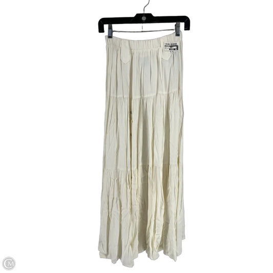 Skirt Maxi By Clothes Mentor In White, Size: L