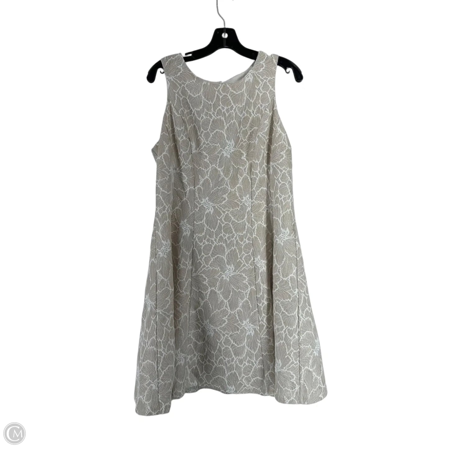 Dress Party Midi By Clothes Mentor In Cream, Size: L