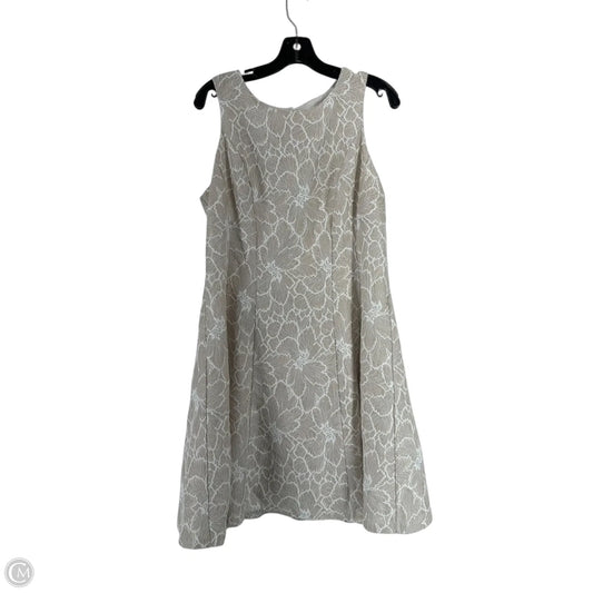 Dress Party Midi By Clothes Mentor In Cream, Size: L