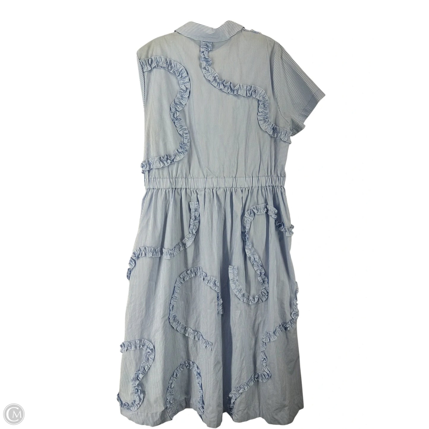 Dress Designer By Kate Spade In Blue & White, Size: L