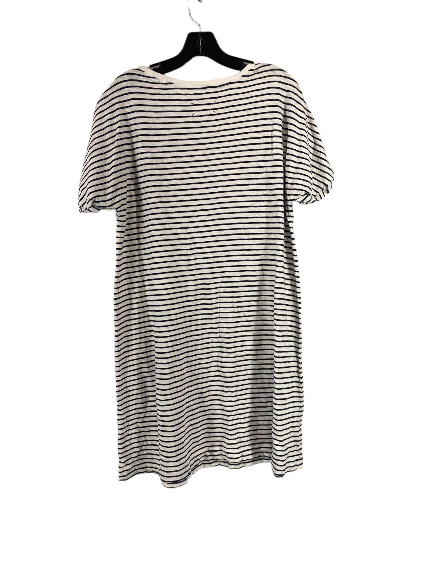 Striped Pattern Dress Casual Short Lou And Grey, Size L