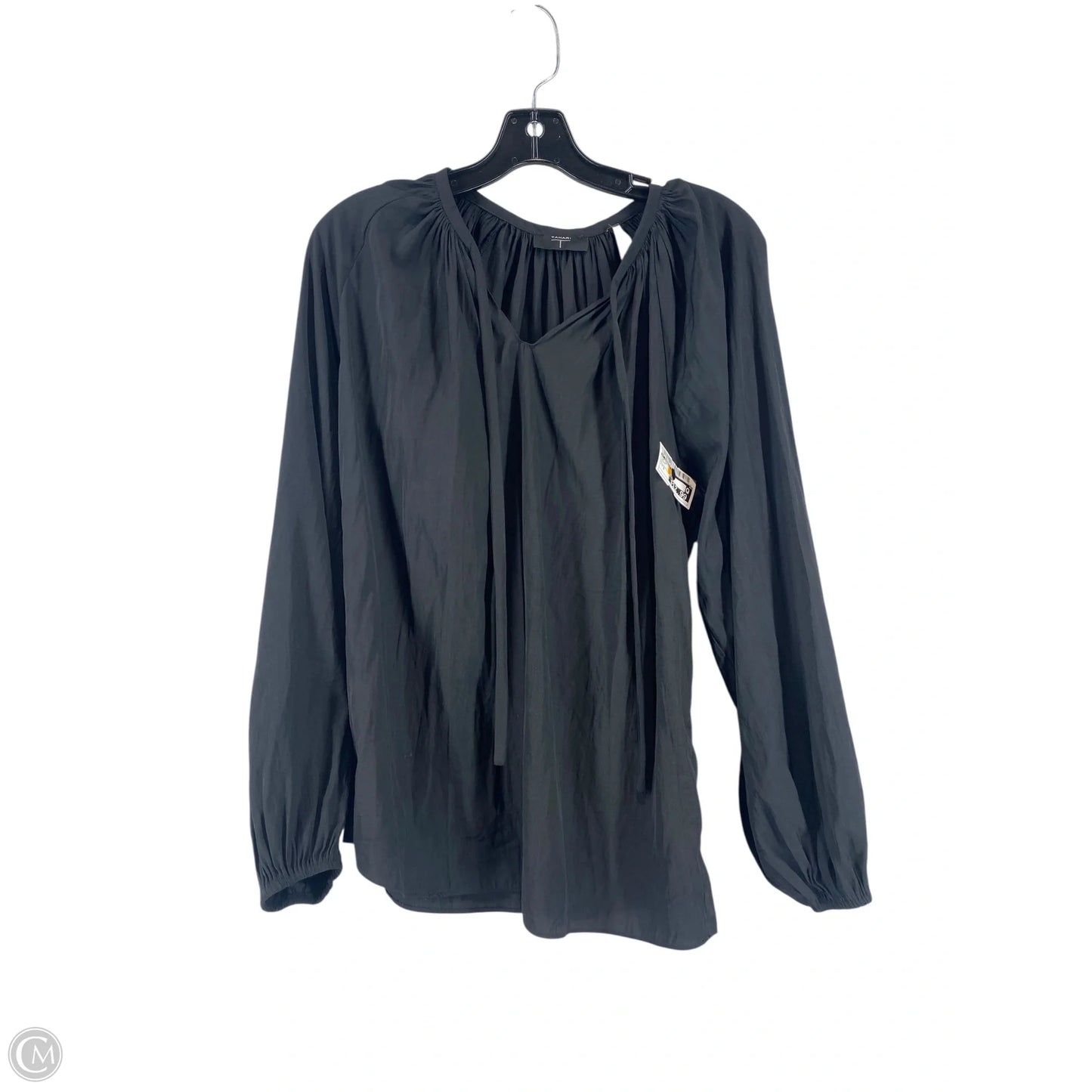Top Long Sleeve By T Tahari In Black, Size: S