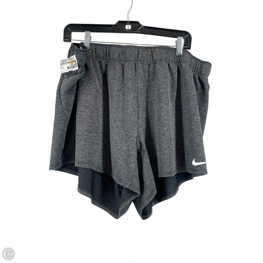 Athletic Shorts By Nike Apparel In Grey, Size: 2x