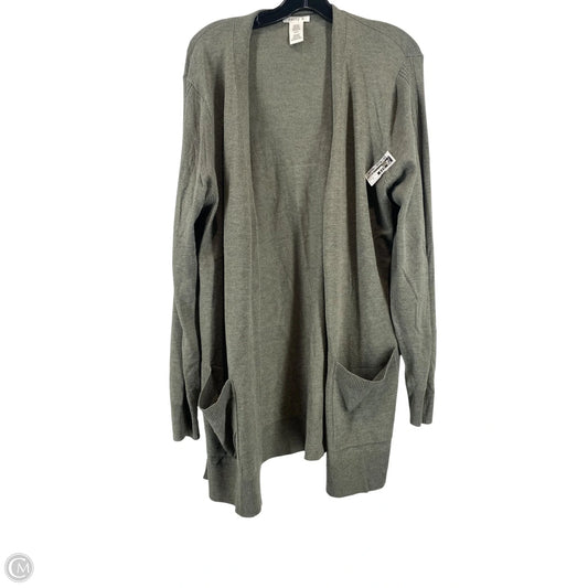 Sweater Cardigan By Matty M In Green, Size: Xl