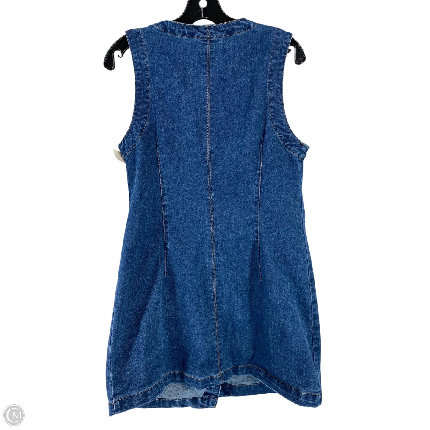 Dress Casual Short By Vigoss In Blue Denim, Size: M