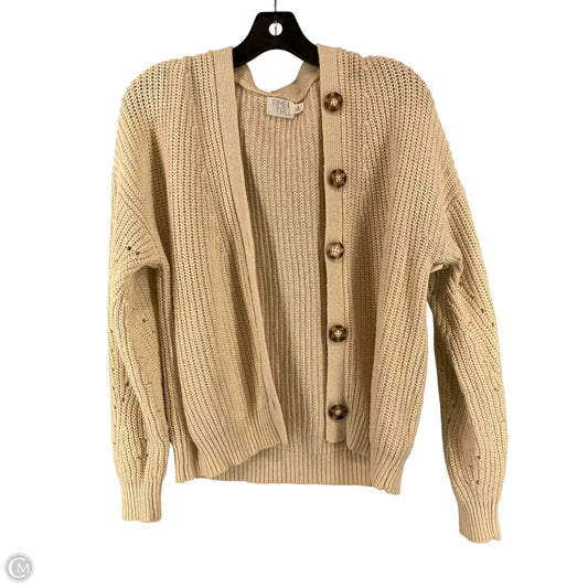 Sweater Cardigan By Time And Tru In Cream, Size: S
