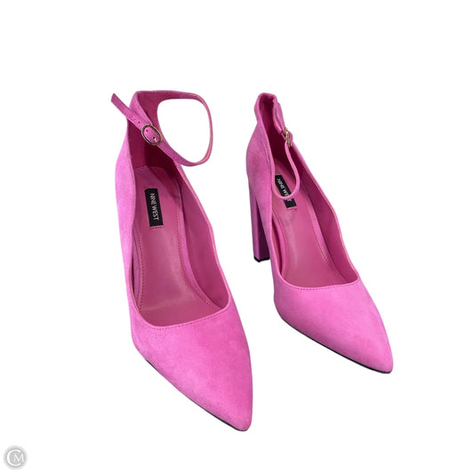 Shoes Heels Block By Nine West In Pink, Size: 10