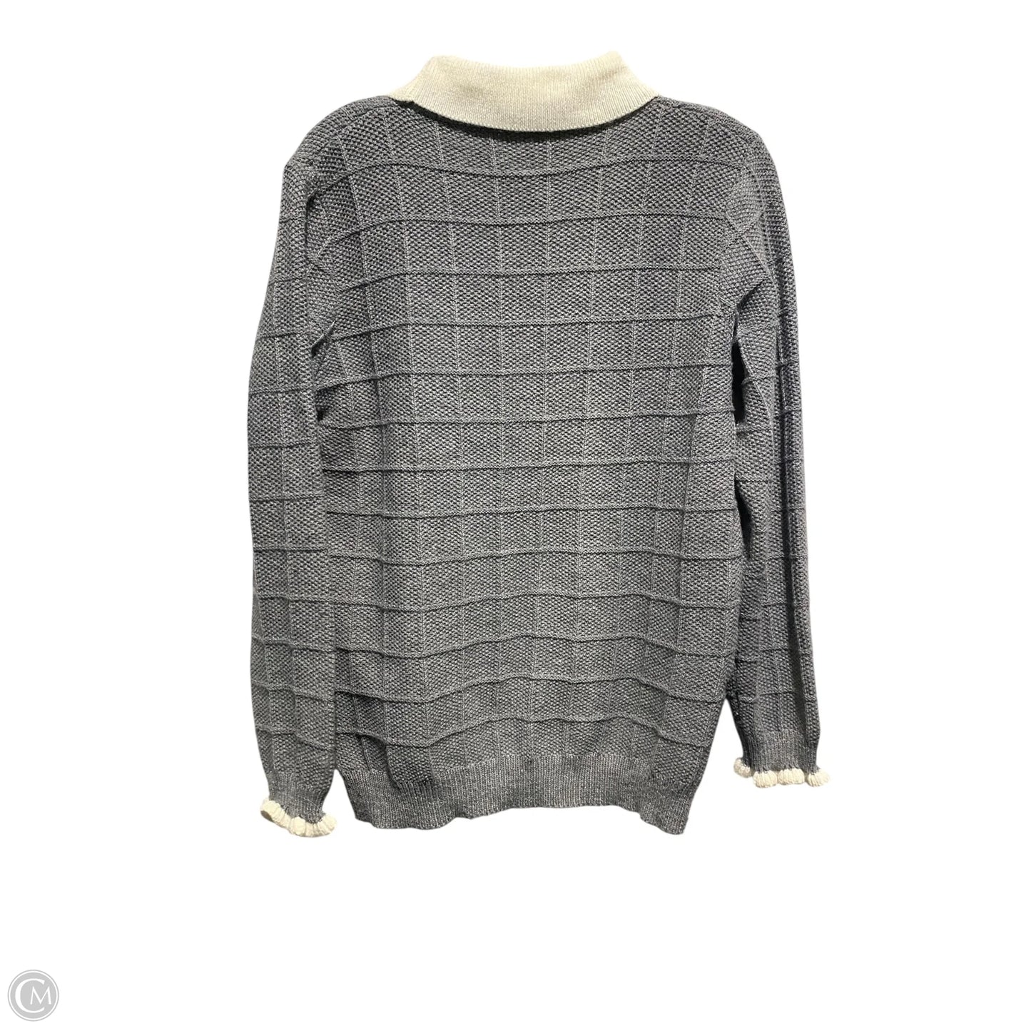 Sweater By Clothes Mentor In Grey, Size: Xl