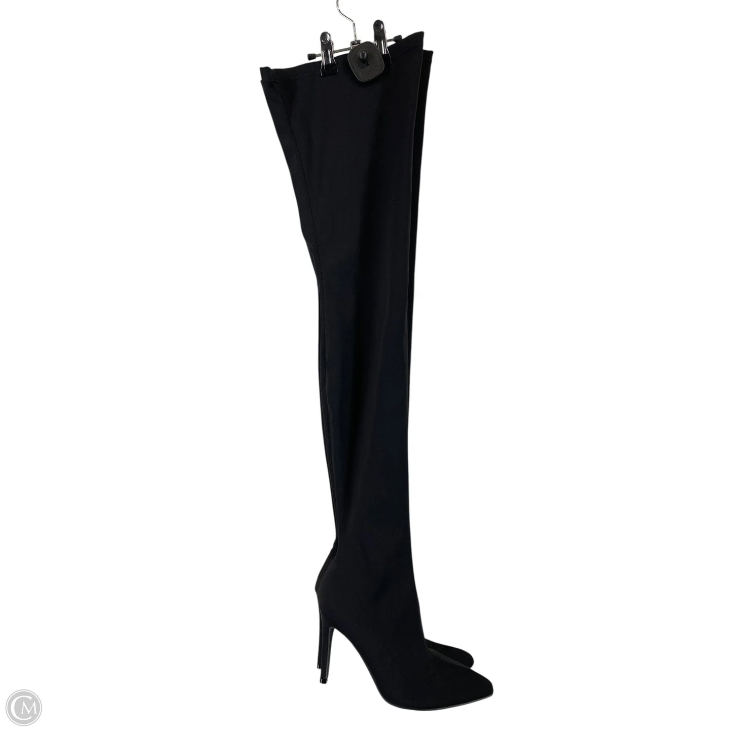 Boots Over-the-knee Heels By Fashion Nova In Black, Size: 6