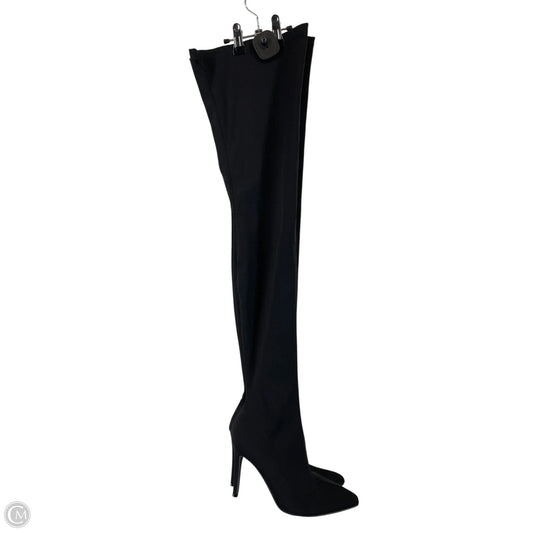 Boots Over-the-knee Heels By Fashion Nova In Black, Size: 6