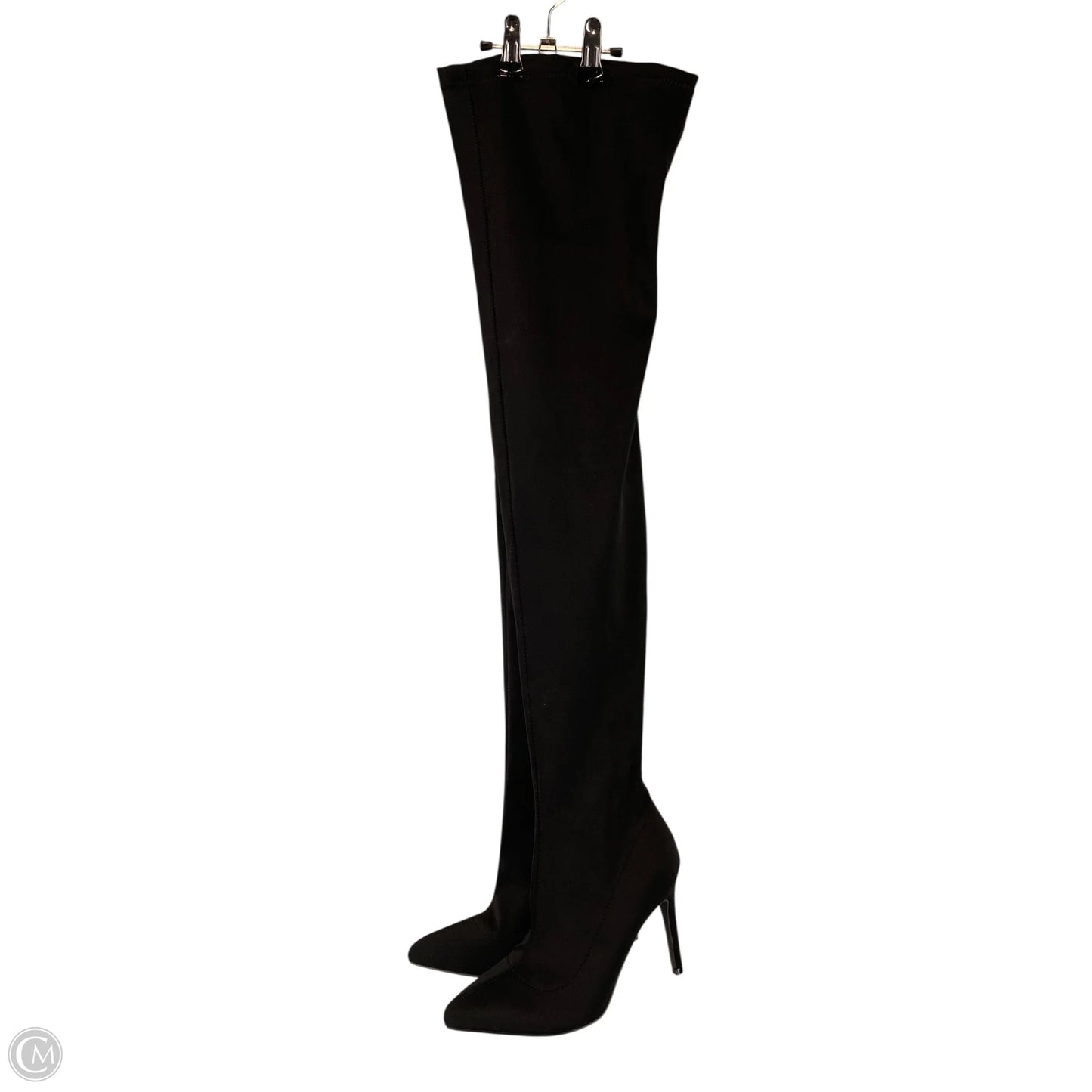 Boots Over-the-knee Heels By Fashion Nova In Black, Size: 6