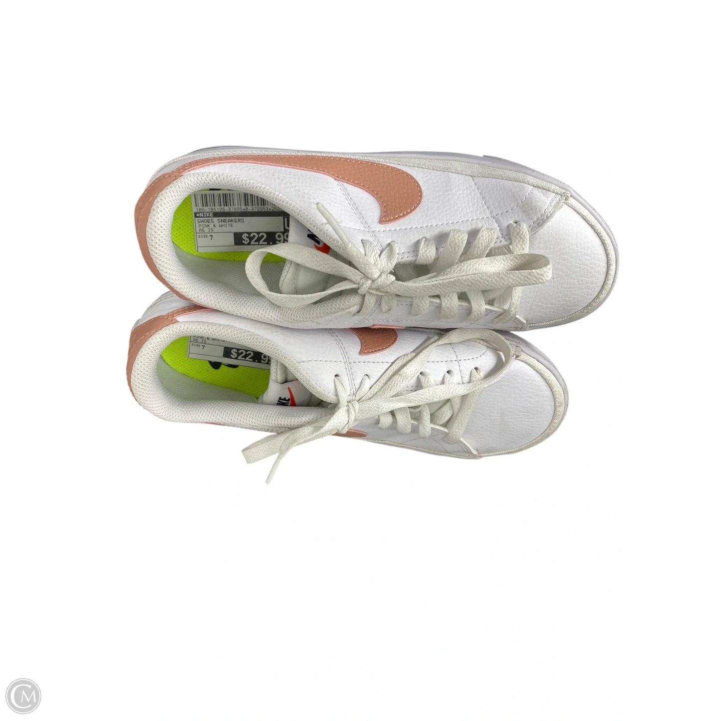 Shoes Sneakers By Nike In Pink & White, Size: 7