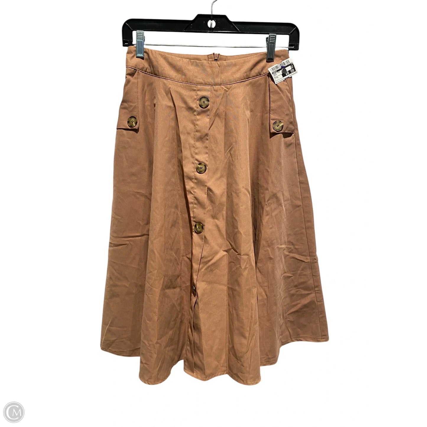 Skirt Midi By Shein In Brown, Size: S