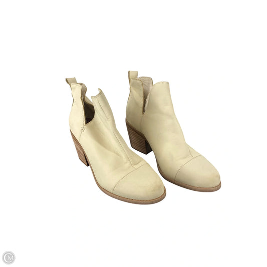 Boots Ankle Heels By Toms In Cream, Size: 8