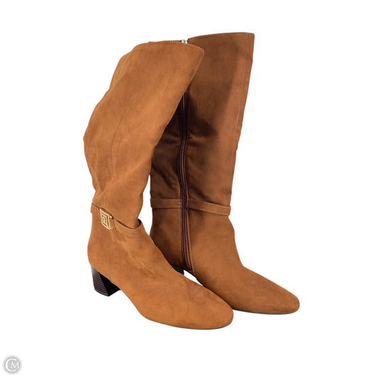 Boots Mid-calf Heels By Liz Claiborne In Brown, Size: 6