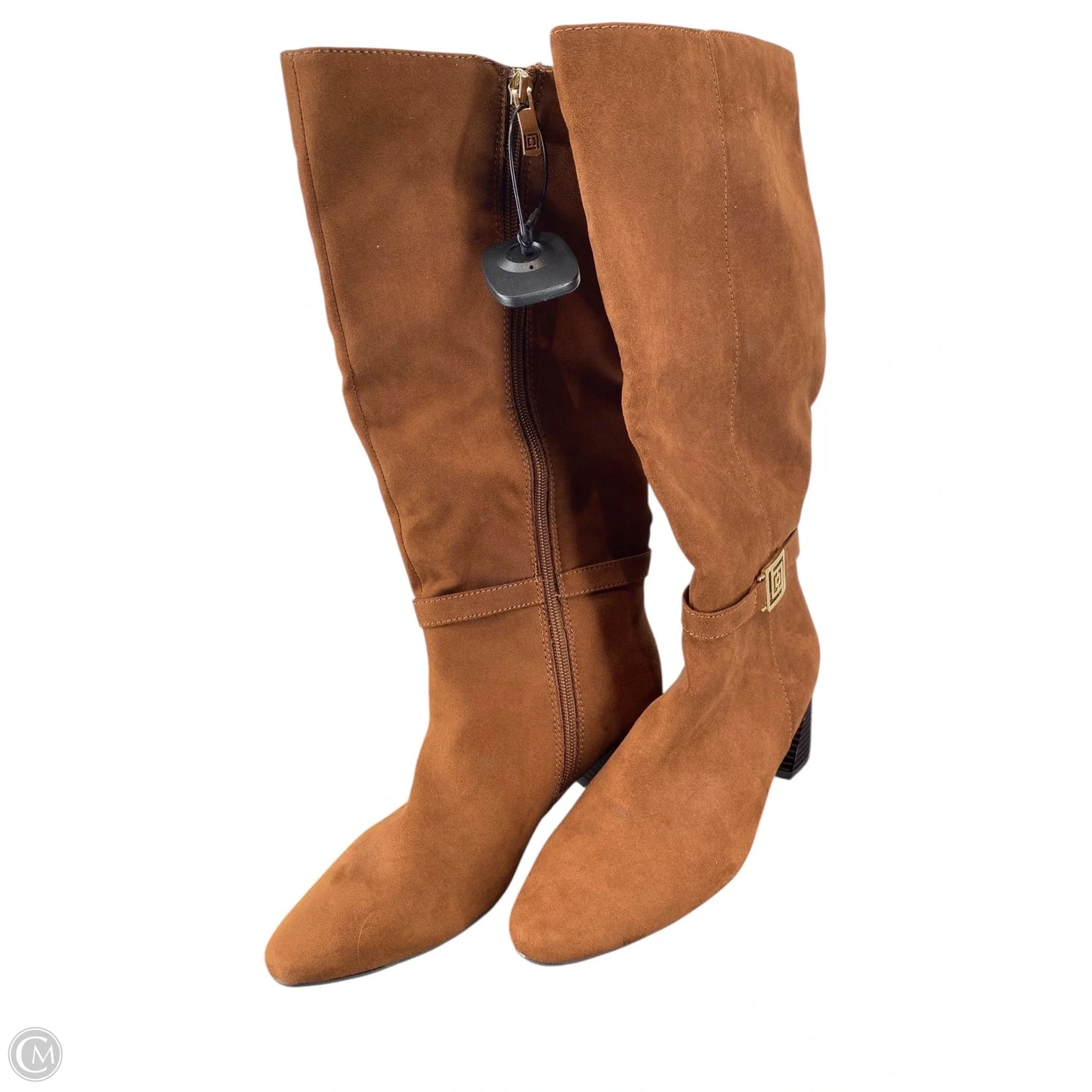 Boots Mid-calf Heels By Liz Claiborne In Brown, Size: 6