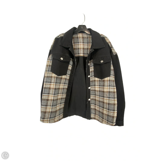 Jacket Shirt By Clothes Mentor In Plaid Pattern, Size: M
