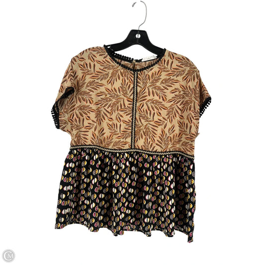 Blouse Short Sleeve By Thml In Multi-colored, Size: S
