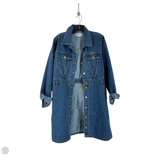 Dress Casual Short By Vigoss In Blue Denim, Size: L