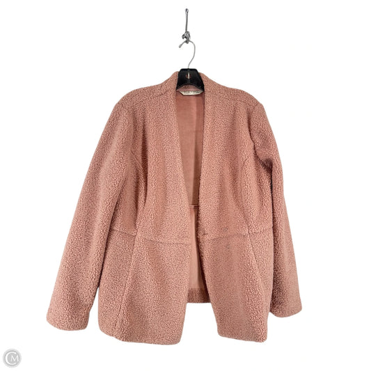 Jacket Faux Fur & Sherpa By Clothes Mentor In Pink, Size: M