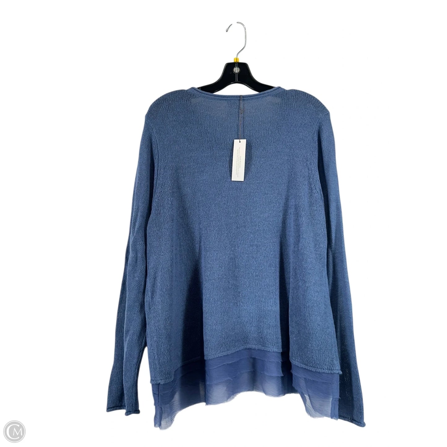 Sweater By Chicos In Blue