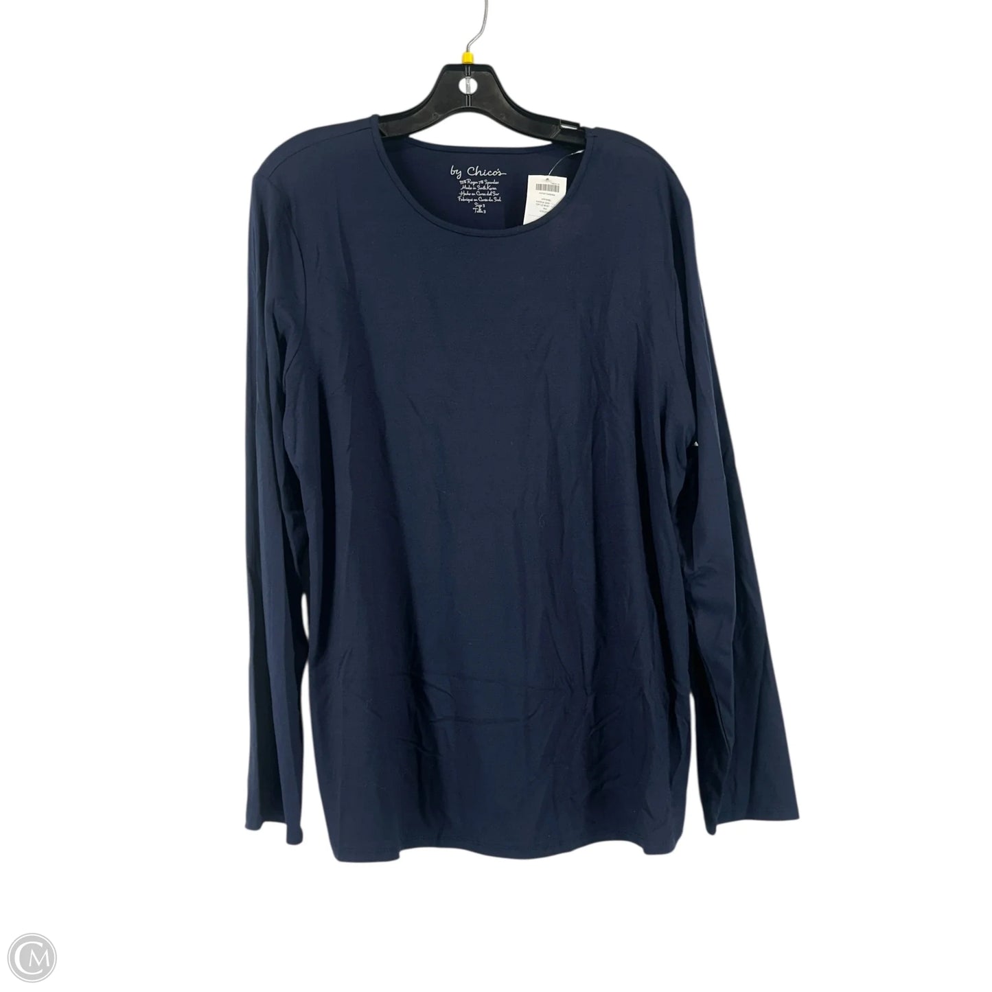 Top Long Sleeve By Chicos In Navy