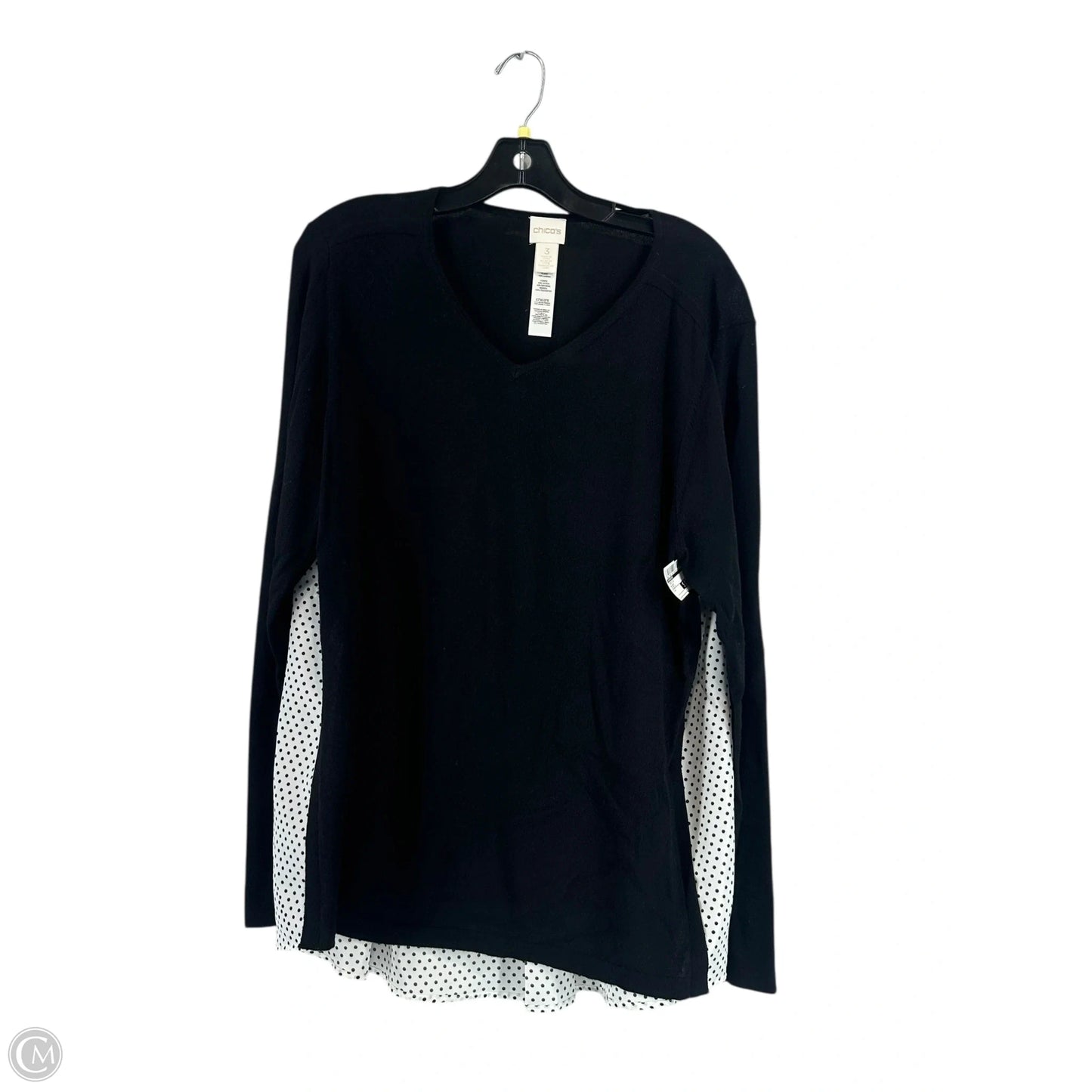 Top Long Sleeve By Chicos In Black