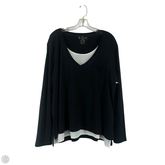 Top Long Sleeve By Chicos In Black