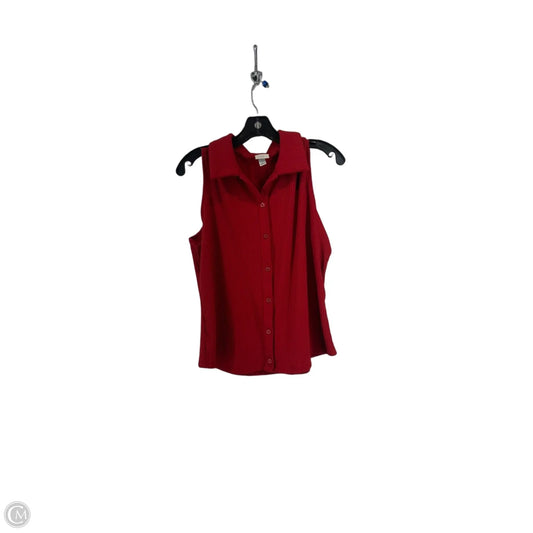 Top Sleeveless By A New Day In Red, Size: Xl