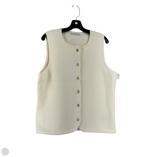Vest Sweater By Abercrombie And Fitch In White, Size: Xl