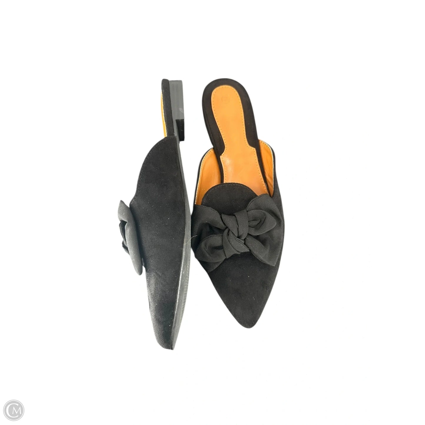 Shoes Flats By Clothes Mentor In Black, Size: 8.5
