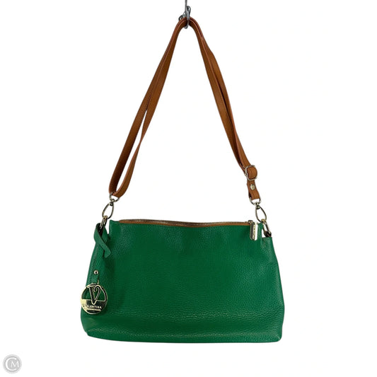 Crossbody Leather By Valentina, Size: Medium
