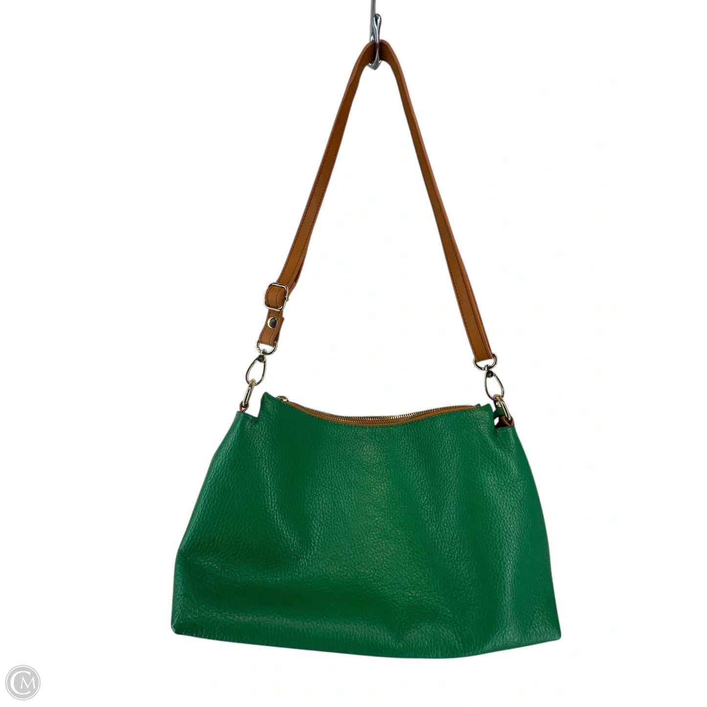 Crossbody Leather By Valentina, Size: Medium