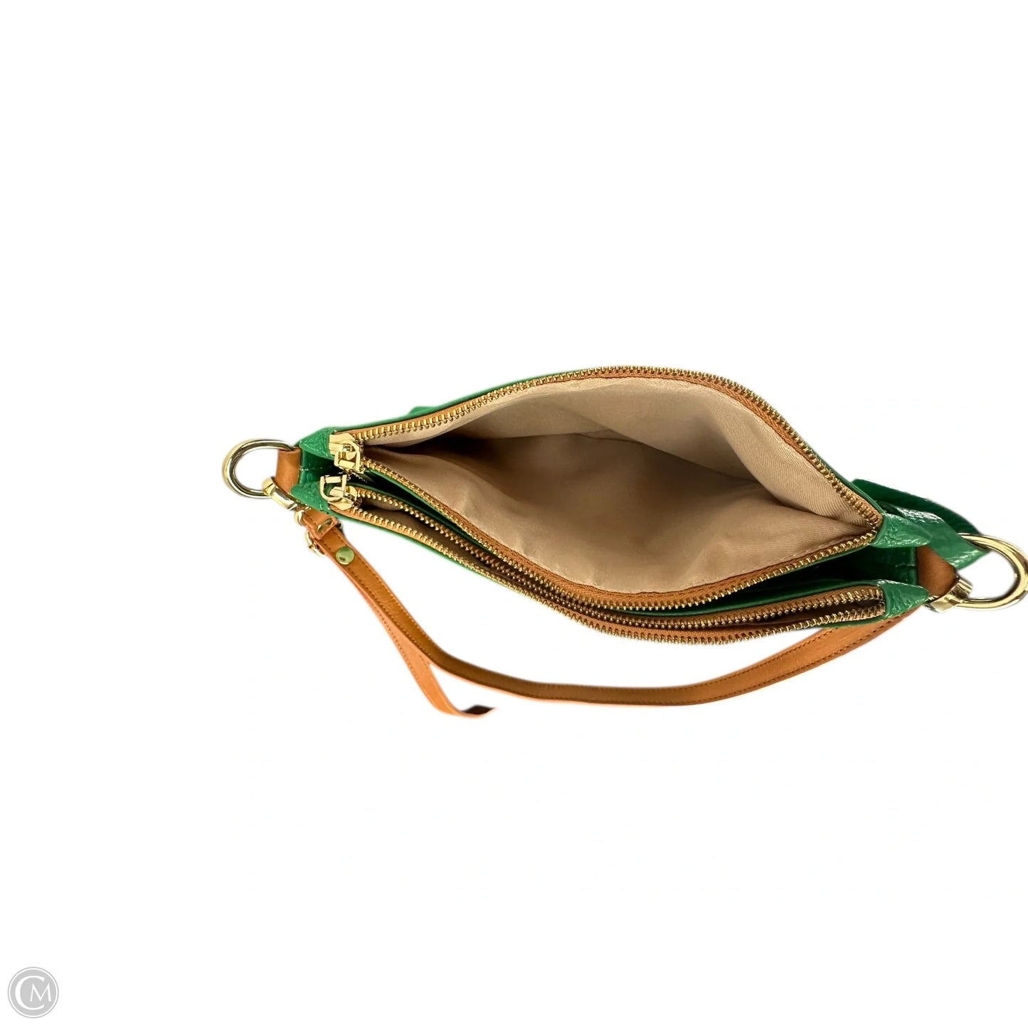 Crossbody Leather By Valentina, Size: Medium