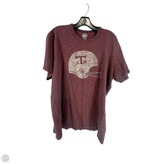 Top Short Sleeve Basic By Clothes Mentor In Maroon, Size: Xl