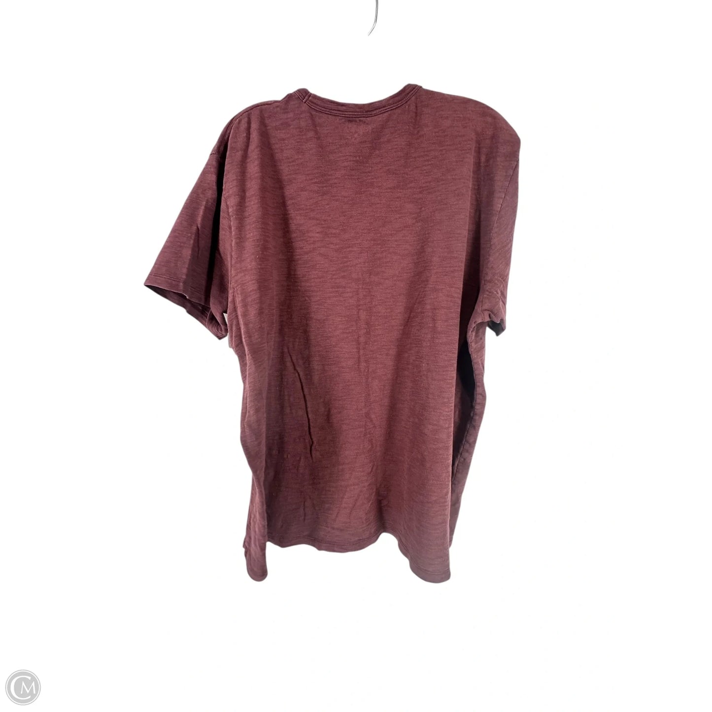 Top Short Sleeve Basic By Clothes Mentor In Maroon, Size: Xl
